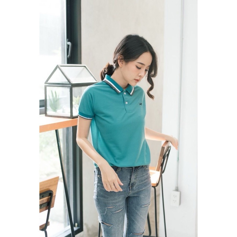 เสื้อโปโลทรงผู้หญิงปกคลิปBulltus brandอก36-40“
