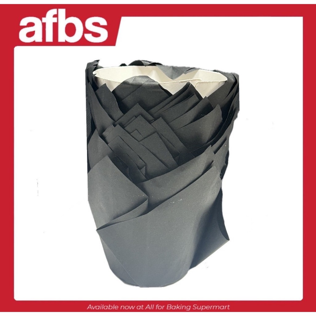 SUPERMARTกระทงทิวลิป P0501 สีดำ (1*25) #2408510