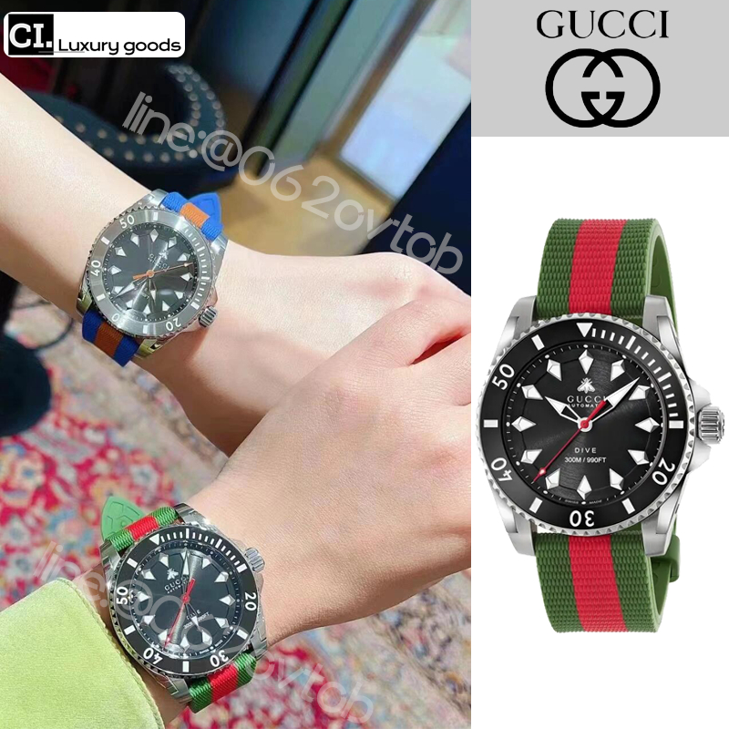 shopee ใหม่ถูกที่สุด💯⌚ของแท้ นาฬิกา Gucci Dive watch, 40 มม.