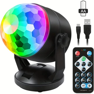 🔥ไฟดิสโก้ Disco Light ไฟเทค ไฟปาร์ตี้ ตามจังหวะ LED Party Light พร้อมรีโมท การควบคุมเสียง LED Party Light with Remote🔥
