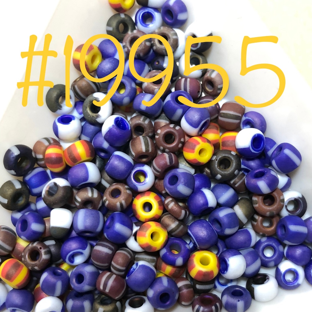 Stripe seed beads 6/0 #19955 Stripe Mix
