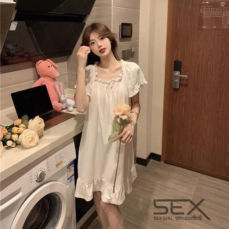 ชุดนอนลำลอง ชุดนอนเซ็กซี่ หลวม เหมาะกับสาวอ้วน สวมใส่สบาย ราคาไม่แพง จัดส่งที่รวดเร็ว H9374