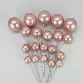 บอลแต่งเค้ก คละไซส์ ชุด 20 ลูก (ผิวนุ่ม เคลือบสีสวย)