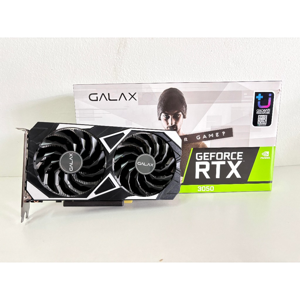 GALAX GEFORCE RTX 3050 EX - 6GB GDDR6 ไม่ต่อไฟเพิ่ม มีประกันศูนย์