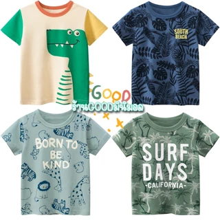 เสื้อยืดเด็กผู้ชาย Size 100-140cm เนื้อผ้า Cotton สกรีนลายชัด สวยตรงปก ผ้ายืดใส่สบาย ไม่ร้อน (ร้านไทย จัดส่งของทุกวัน)