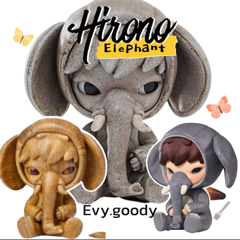 [พร้อมส่ง |ทัก!โค้ดลด30%เริ่มต้นแค่550 ] Popmart HIRONO Elephant in the Room รวมคอล Hirono ช้าง