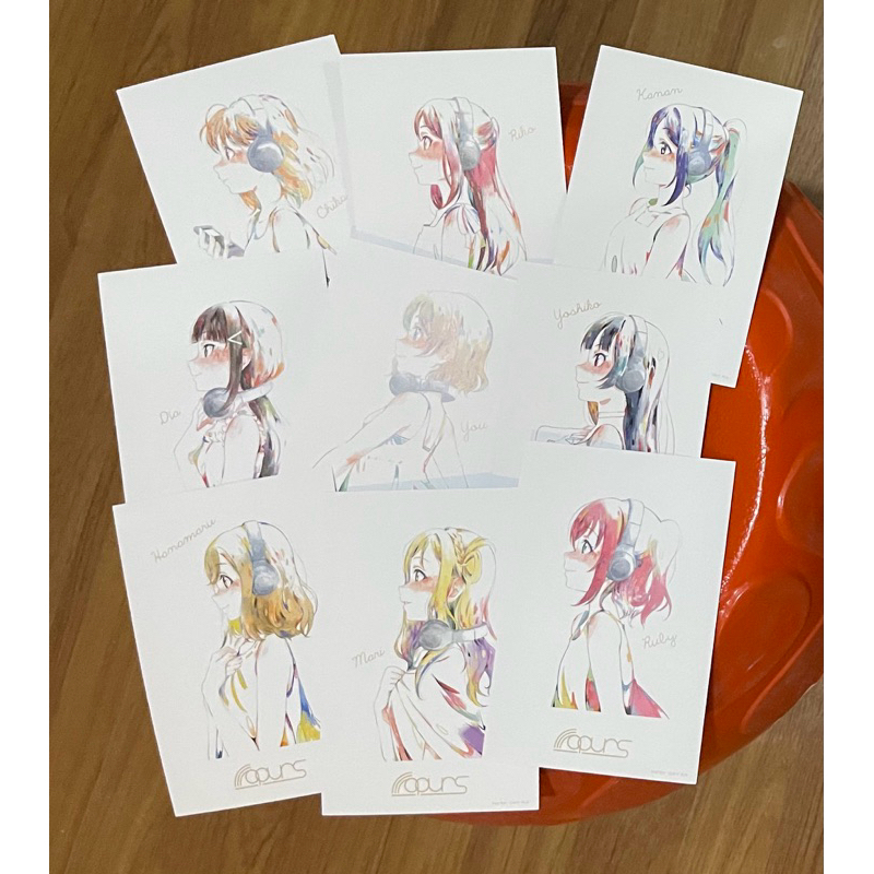 Postcard Love Live Sunshine Set of 9