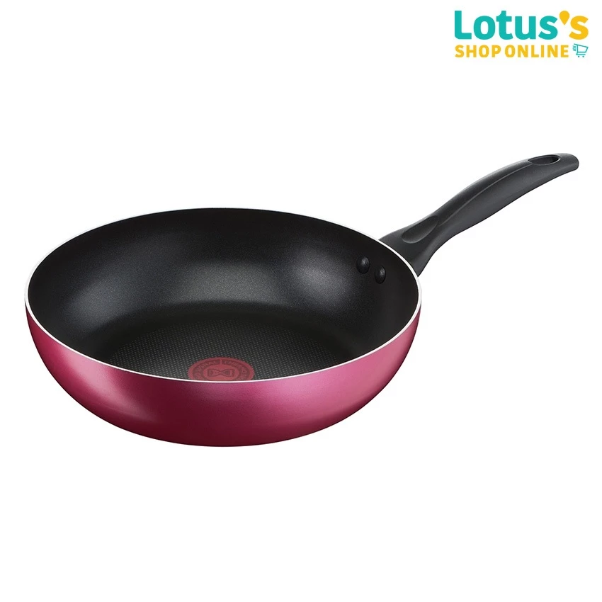 ทีฟาล์ว กระทะก้นแบนไลแอนคลีน 26 ซม. รุ่น B2240596 สีแดง TEFAL FP LIGHT+CLEAN 26 CM. #B2240595 RED