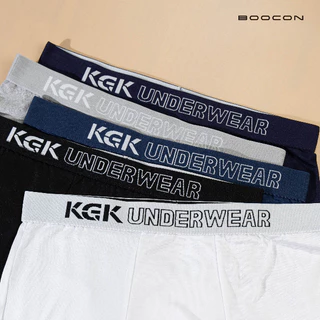 กางเกงใน KGK Underwear 3ตัว กางเกงในชายขาสั้น ทรงบ็อกเซอร์ เนื้อผ้านิ่ม ยืดหยุ่น ใส่สบายไม่อึดอัด ผ้าระบายอากาศได้ดี