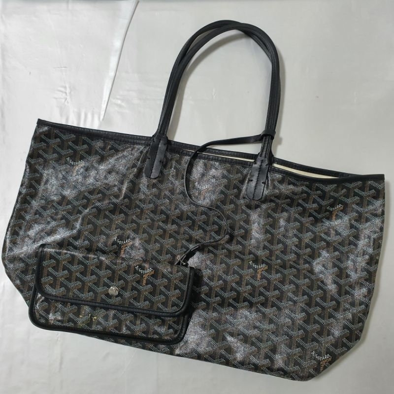 Goyard bag กระเป๋าทรงช้อปปิ้งใบใหญ่ มาพร้อมกับกระเป๋าใส่ของไซส์เล็ก⚠️สินค้ามือสอง⚠️รบกวนอ่านก่อนนะคะ