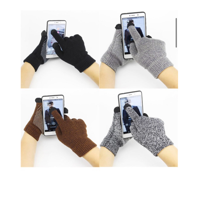 ถุงมือทอไหมพรมผสมวูล ทัชสกรีนได้ ญ/ชใช้ได้