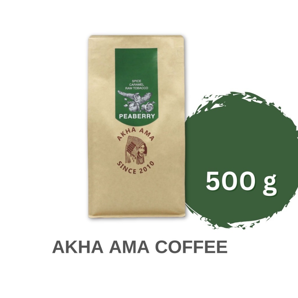 AKHA AMA COFFEE กาแฟ อาข่า อ่ามา : PEABERRY เมล็ดกาแฟคั่ว อาข่า อาม่า (คั่วกลาง/Medium 500g)