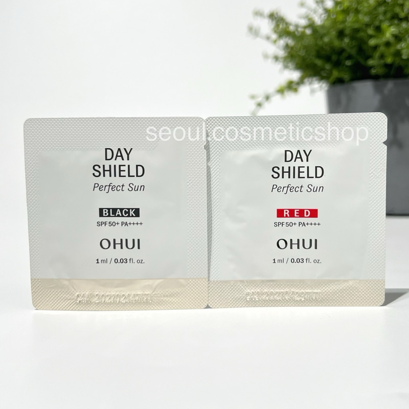 (กันแดด+รองพื้น ; กันแดด+เบสเขียว)⁣ O HUI  Day Shield Perfect Sun Black   SPF50+,PA++++