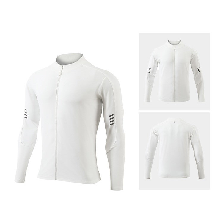 mvp sport เสื้อแจ็คเก็ตคอตั้ง แจ็คเก็ตกีฬา เสื้อเชิ้ตแขนยาว โลโก้สะท้อนแสงบนแขนเสื้อ รูปที่ 4