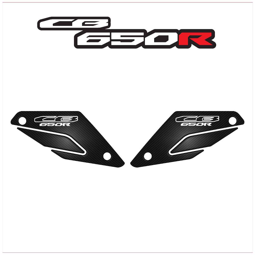 กันรอยอก CB650R - Logo ขาว-ขาว V2 #กันรอยCB650R #กันรอยอกCB650R #ของแต่งCB650R