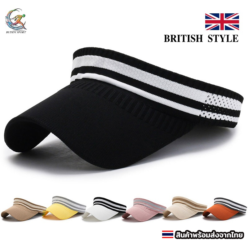 หมวกvisor บริติชสไตล์ เนื้อผ้าใส่สบาย ระบายเหงื่อได้ดี 05V9