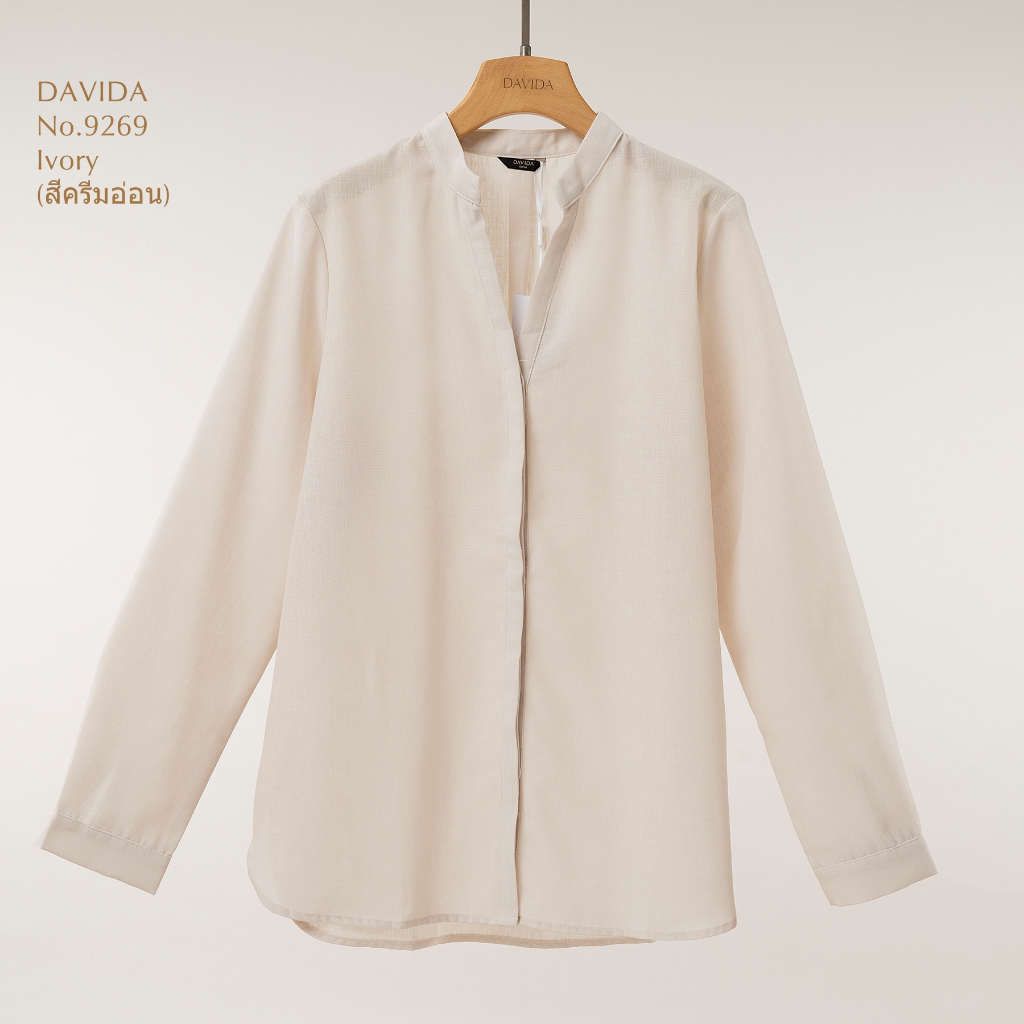 เสื้อเชิ้ตแขนยาว DAVIDA #9269