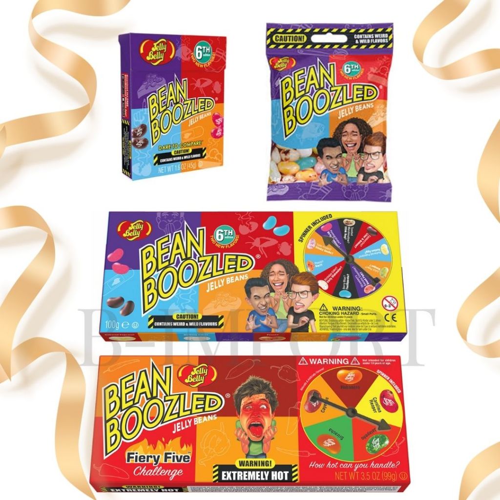มาใหม่ Jelly bean boozled ลูกอมรสประหลาด และ รสเผ็ด แบบกล่องเกมส์  รุ่นใหม่เวอร์ชั่น 7 หลากหลายขนาด