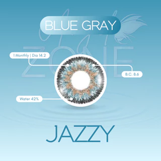 Angel Zone คอนแทคเลนส์ รุ่น Jazzy Blue Gray 14.2 (รองรับสายตาปกติและค่าสายตาสั้น -0.50 ถึง -7.00)