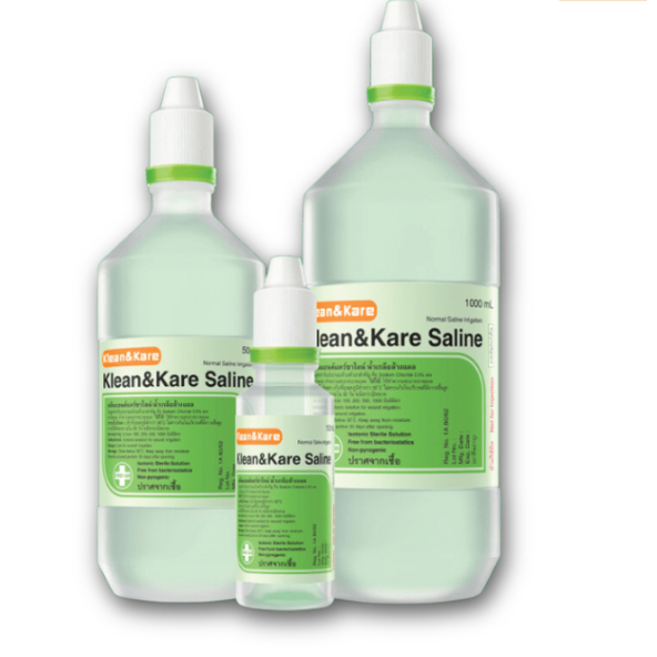 (1ขวด)น้ำเกลือ Klean&Kare น้ำเกลือล้างแผล น้ำเกลือล้างจมูก น้ำเกลือเช็ดหน้า