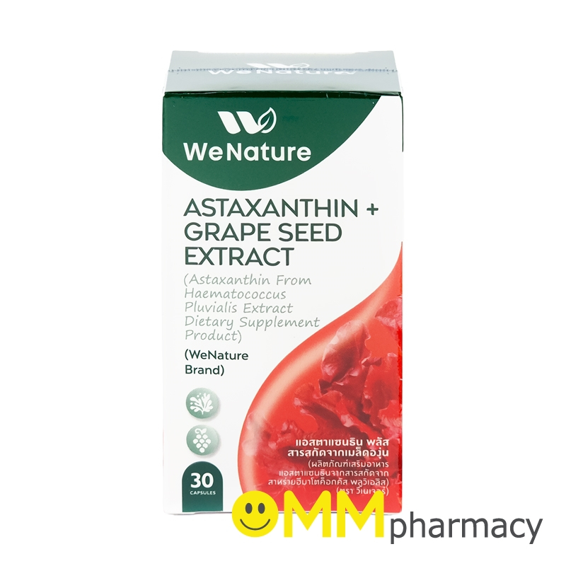 WENATURE ASTAXANTHIN+GRAPE SEED EXTRACT 30'S.