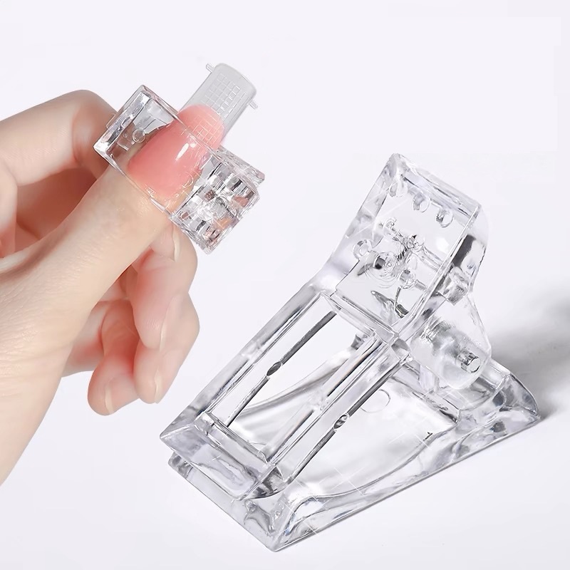 ตัวหนีบเล็บ ต่อโพลี่เจล ที่กดกาวเจล คลิปหนีบเล็บ ตัวหนีบ Nail Kits