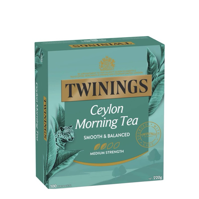 ชา Twinings Ceylon morning tea 100 ถุง