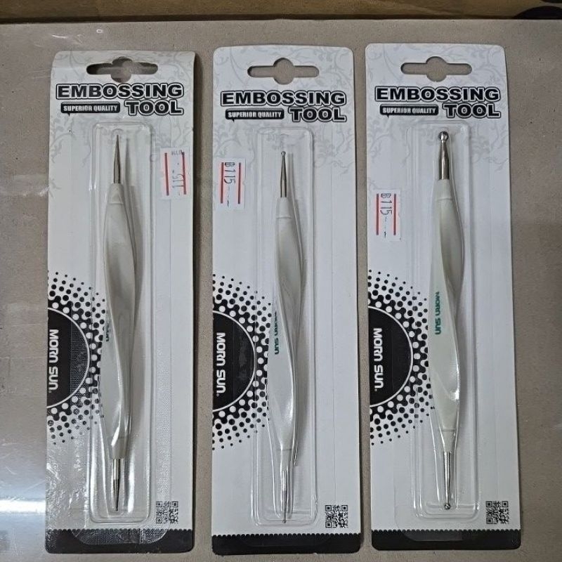 อุปกรณ์ทำลายนูน 2 หัว mornsun. Embossing tools
