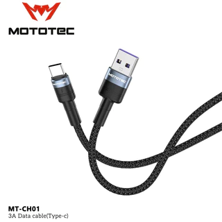 MOTOTEC MT-CH01 Fast Charging Data Cable 3A สายชาร์จคุณภาพสูง รองรับกระเเสไฟ 3A ชาร์จเร็วโอนถ่ายข้อมูลได้