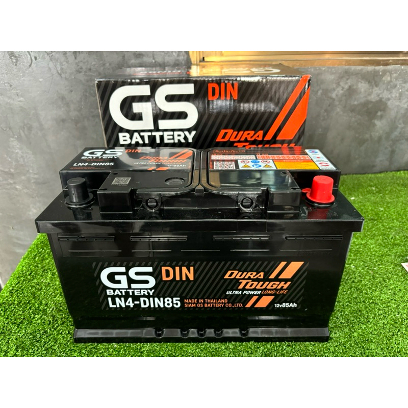 แบตเตอรี่ GS DIN85 LN4 กึ่งแห้ง 12V85AH (ส่งฟรี)