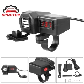 ที่ชาร์จโทรศัพท์มือถือ ที่ชาร์จ usb ติดมอเตอร์ไซค์ Motorcycle charger รุ่นกันน้ำ สำหรับรถมอเตอร์ไซค์