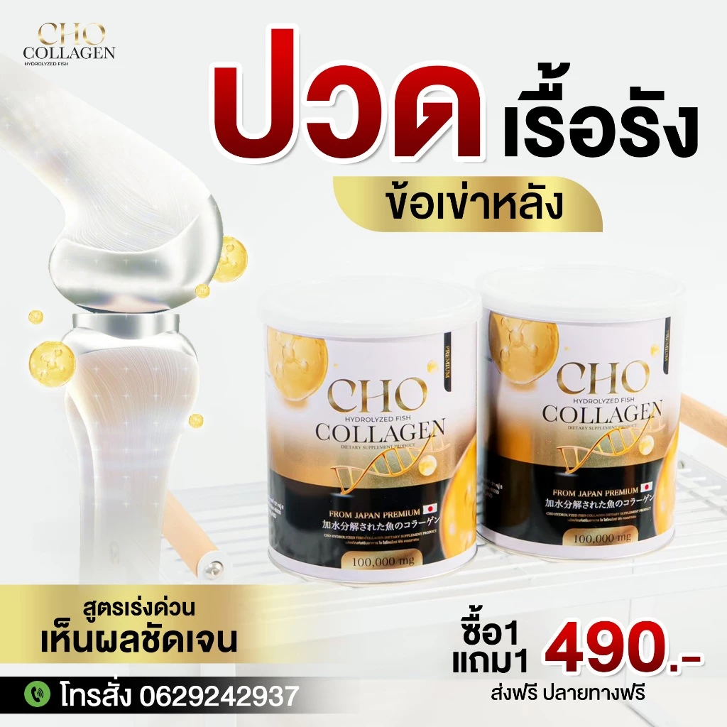✅ โปร 1 แถม 1 ✅ ✨Cho collagen✨ คอลลาเจนเพียว บำรุงข้อต่อ ผิวขาว ผ่อนคลายสมองและระบบ พร้อมส่ง ฟรีทั่วประเทศ