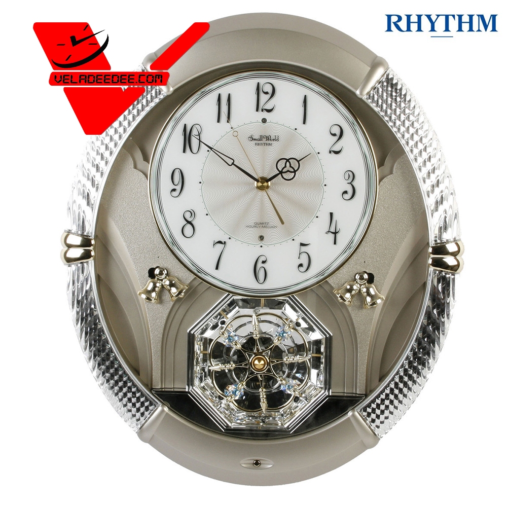 นาฬิกาแขวน Rhythm เสียงดนตรี Hi-Fi  Amazing Carina Melody Clock รุ่น 4MH785WD18