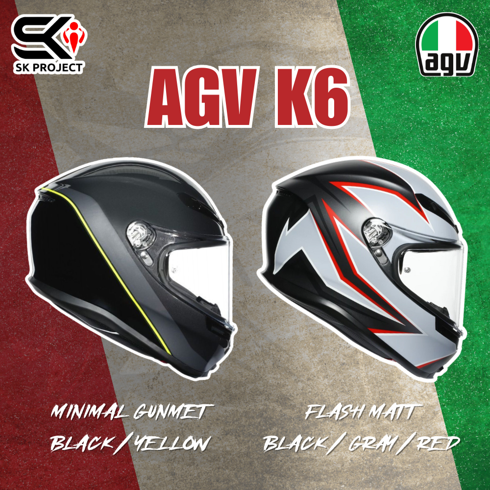 หมวกกันน็อค AGV K6 ใหม่ล่าสุด 2020SK PROJECT SHOP