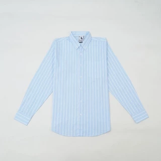 PHASHII SHIRT เสื้อเชิ๊ตผู้ชายแขนยาว รุ่นริ้วใหญ่ ผ้า COTTON ใส่สบาย เนื้อผ้านุ่ม ขายดีมาก!