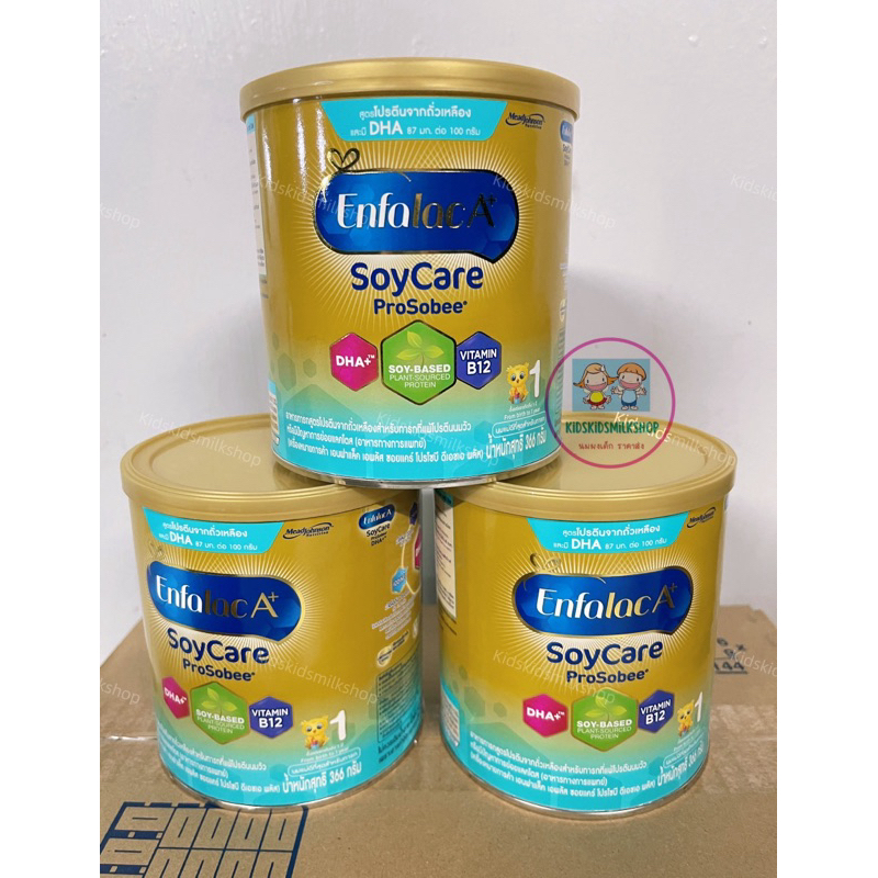 Enfa Soycare นมสูตรโปรตีนถั่วเหลือง ขนาด 366 กรัม