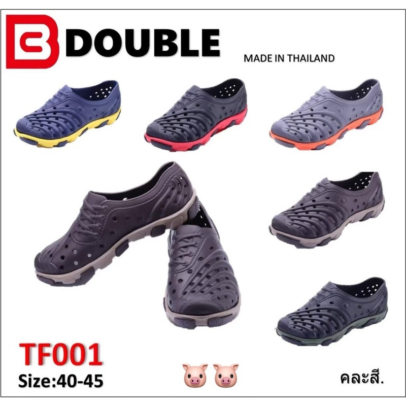ยกแพ็ค รองเท้ารัดส้นผู้ชายBB Double TF003/TF001 size40-45