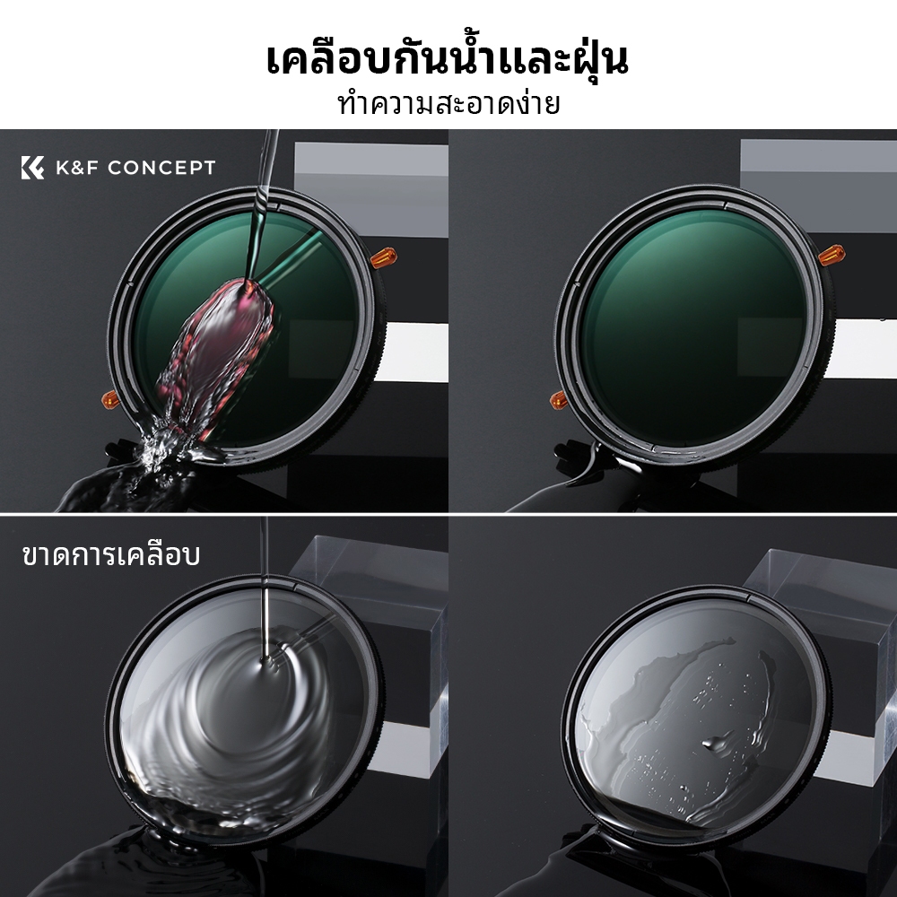 K&F CONCEPT NANO-X 8K HD การถ่ายภาพระดับมืออาชีพ CPL+ND2-32 ฟิลเตอร์เลนส์ 2-in-1
