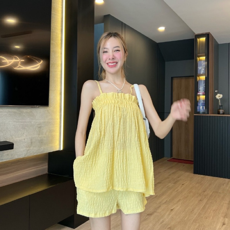 ชุดเซ็ทนาบี Nabee สีเหลืองอ่อน