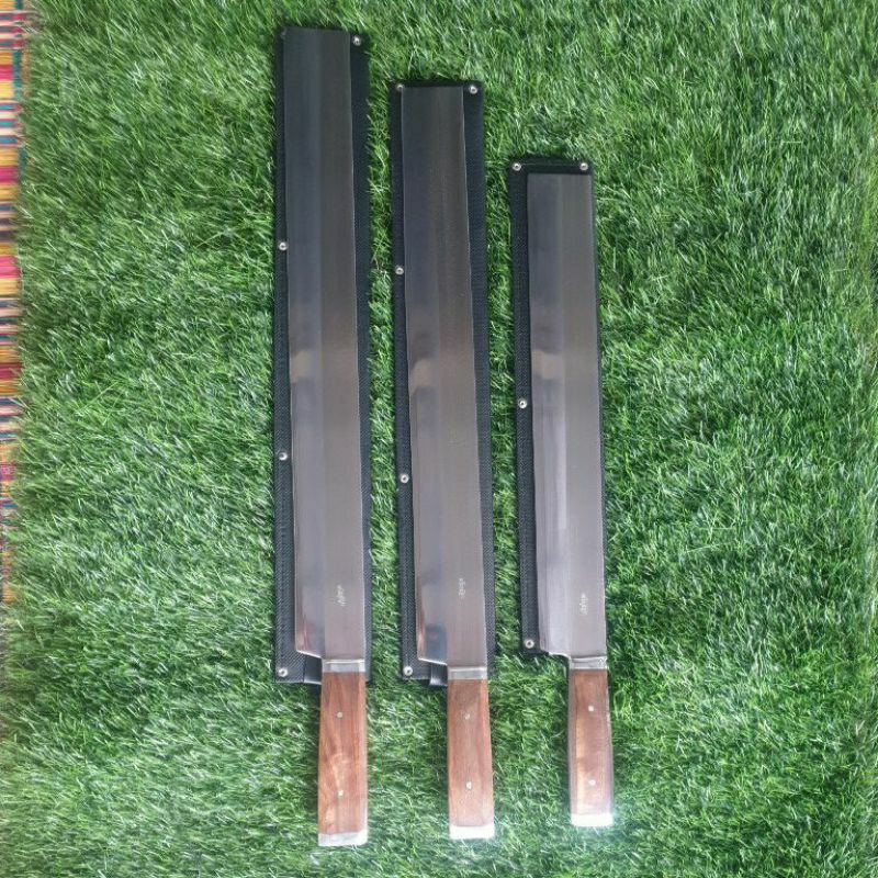 มีดเดินป่าปลายตัดใบมีดเป็นสแตนเลสขนาด20"นิ้ว,18"นิ้ว,15"นิ้ว สินค้าของอรัญญิกแท้100%