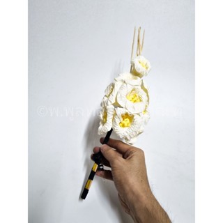 ช่อเชิญ ช่อพระ ดอกไม้จันทร์ 9 ดอกเล็ก งานปราณีต พร้อมส่ง