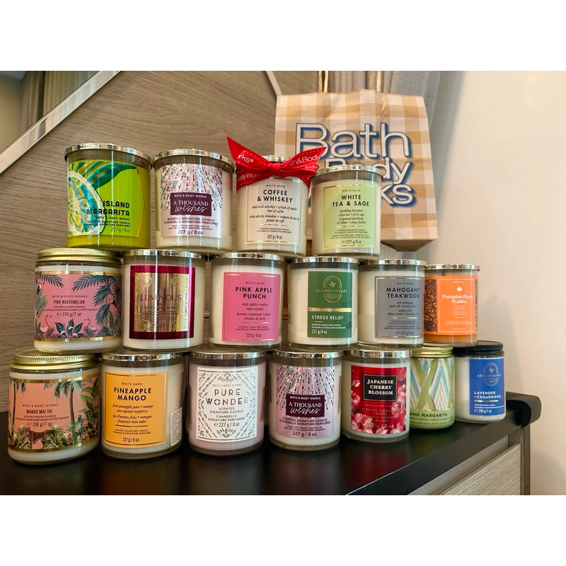 มีส่งด่วน🔴แท้💯%🔴Shopไทย เทียนหอม กระปุกเล็ก✅Bath & Body works Candle พร้อมส่ง Bath and Body works เทียนก้อนเล็ก