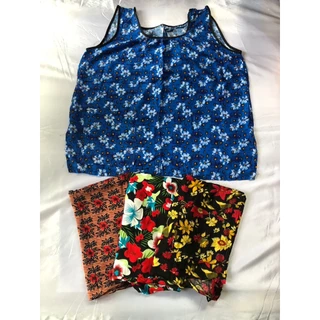 เสื้อคอกระเช้า​ ผ้าแบมเบิด ผ้าสปัน รอบอก 43 นิ้ว ความยาว 24 นิ้ว