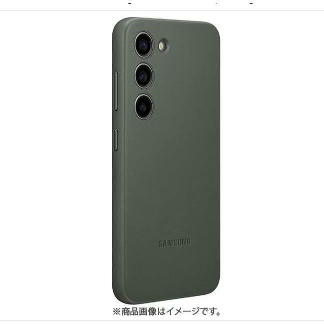 NEW◆Original Samsung Official Galaxy S23 Leather Case (EF-VS911) Green