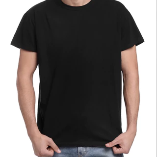 Cotton Quality เสื้อยืดคอกลม สีดำ Cotton 100% No.32 ใส่สบาย ระบายอากาศดีเยี่ยม ราคาสบายกระเป๋า ใส่ได้ทุกโอกาส