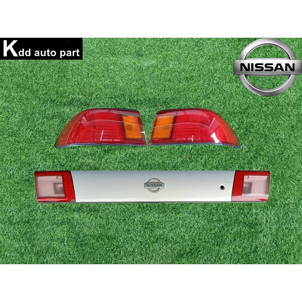 ไฟท้าย + ทับทิมฝาท้าย ของแท้ Nissan Sunny B14 รุ่น 1