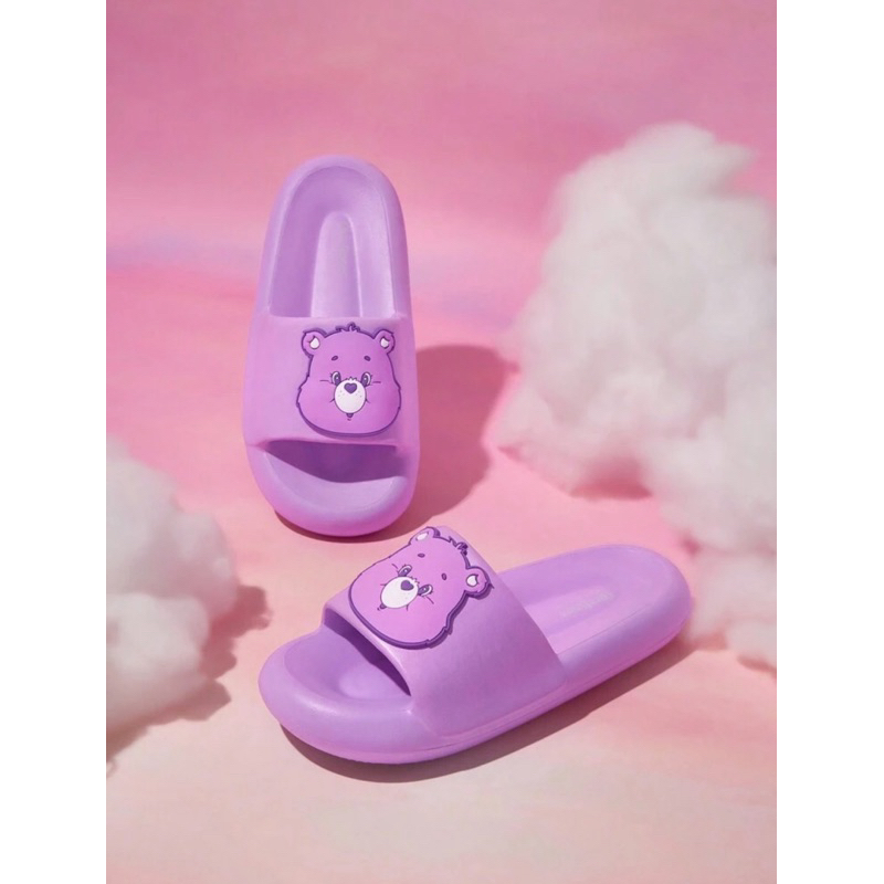 พร้อมส่ง💜 รองเท้าแตะ รูปหมีแบร์ Care Bears ลิขสิทธิ์แท้ 100% จาก SHEIN X