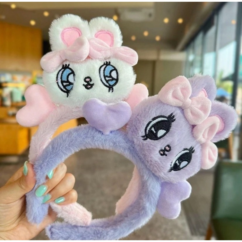 DAJ-ทีคาดผม น้องกระต่ายตาหวาน ประดับโบว์น่ารัก พร้อมส่ง