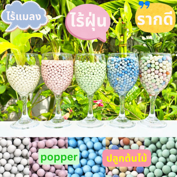popper ป๊อบเปอร์📌เม็ดดินเผา🎯ถูกที่สุด 9 บ.🎯 โรยหน้ากระถาง🪴ผสมดินปลูก 🌱ปอปเปอ🪴ปลูกต้นไม้ไร้แมลง
