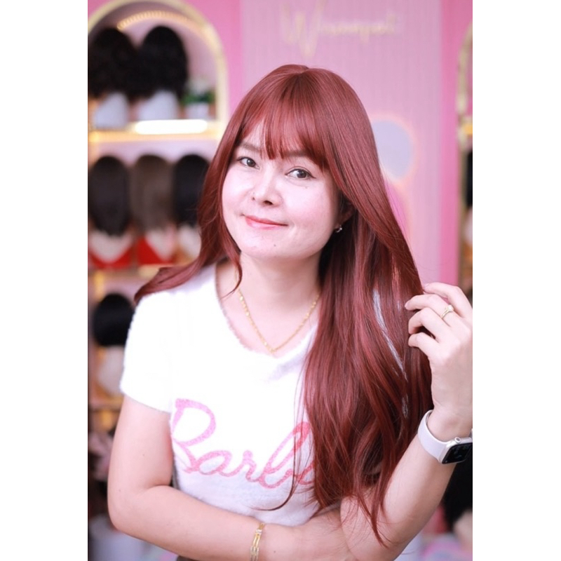 วิกผมสีแดง 2068 2069 ยาว60cm สวยไม่เงา ใส่สะบายมาก